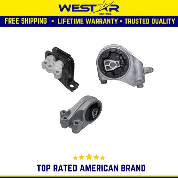 Engine Motor & Trans Mount 3PCS Set Compatible for 2012-2015 Chevrolet Captiva Sport 2.4L Replaces 3279 3302 3269