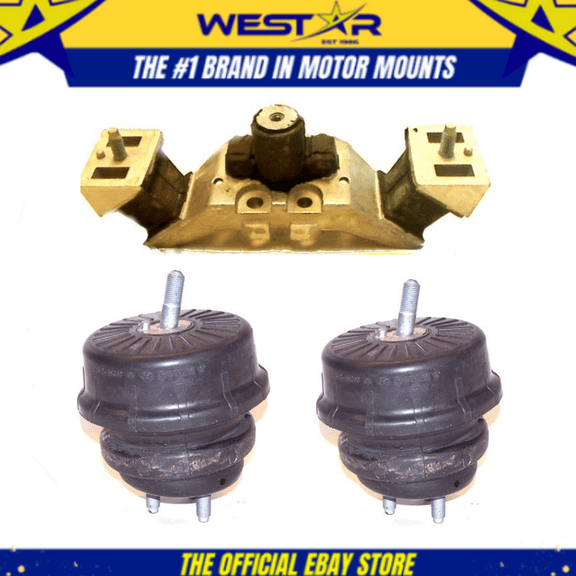 Engine Motor & Trans Mount 3PCS Set Fit 09-11 Hyundai Genesis 3.8L Auto Trans