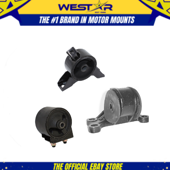 Engine Motor & Trans Mount 3PCS Set Fit 2001-2002 Mazda 626 2.0L for Auto Trans