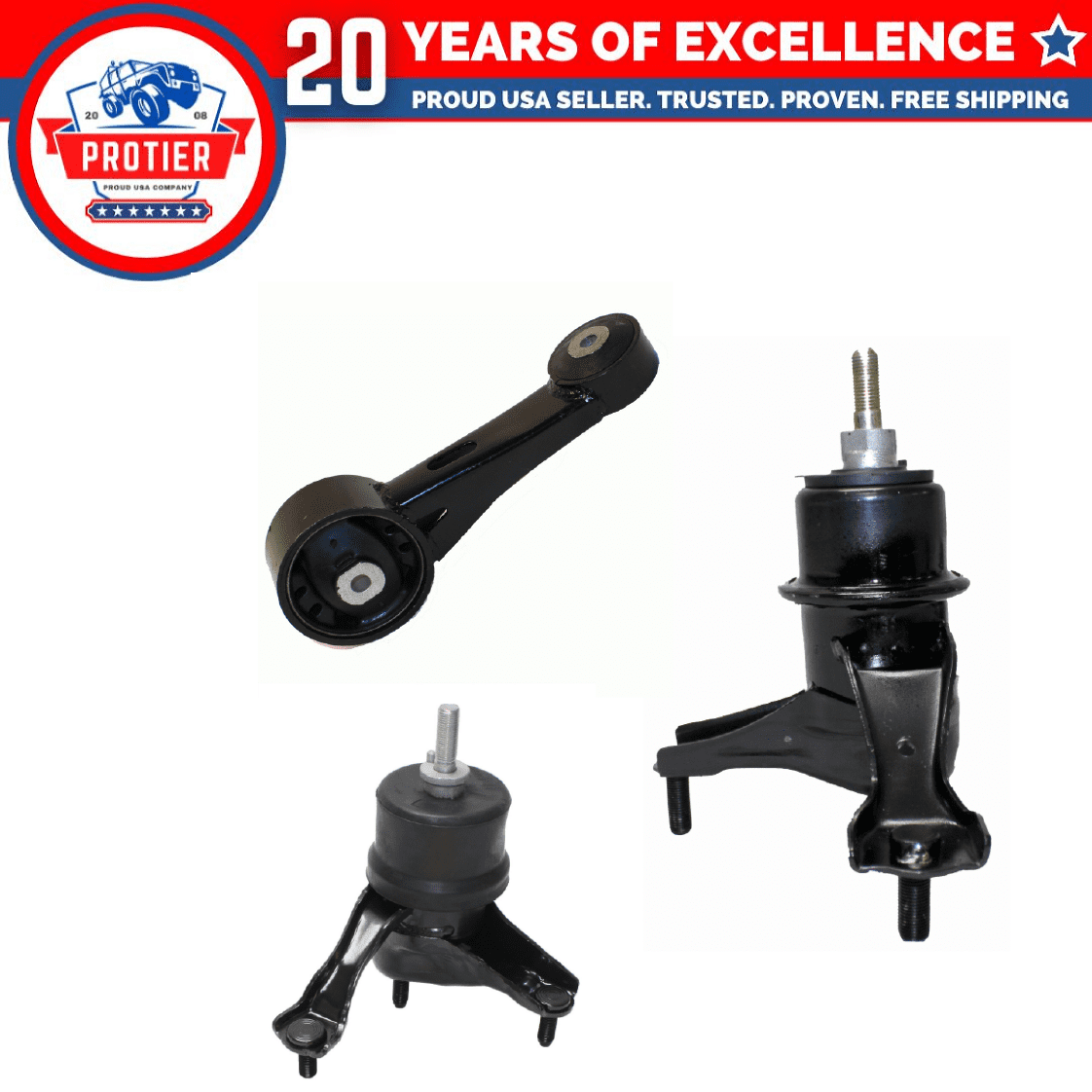 Engine Motor & Trans Mount 3PCS Set Fit 2011-2014 Toyota Sienna 3.5L ...