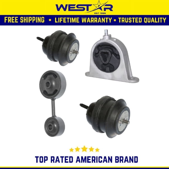 Engine Motor & Trans Mount 4PCS Set Compatible for 04-06 Chrysler Pacifica 3.5L/ 3.8L 4WD Replaces 3084 3084 3095 3181