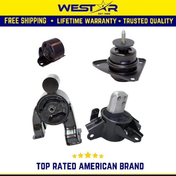 Engine Motor & Trans Mount 4PCS Set Compatible for 12-13 KIA Compatible forte5 2.0/2.4L Compatible for Auto Trans Replaces 9360 9345 9783 9785
