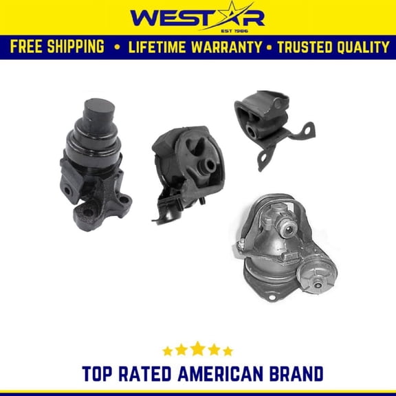Engine Motor & Trans Mount 4PCS Set Compatible for 1996-1997 Isuzu Oasis 2.2L Replaces 8026 8002 8404 8984