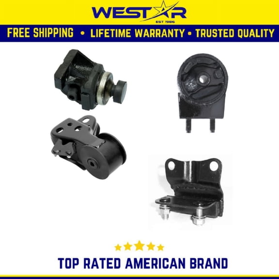 Engine Motor & Trans Mount 4PCS Set Compatible for 1998-2002 Mazda 626 2.5L Compatible for Auto Trans Replaces 8074 8460 8073 9087