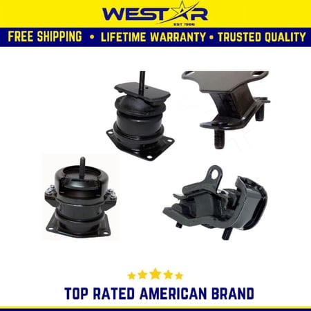 Engine Motor & Trans Mount 4PCS Set Compatible for 2001-2003 Acura 3.2L Compatible for Automatic Trans Replaces 8986 9149 9441 8898