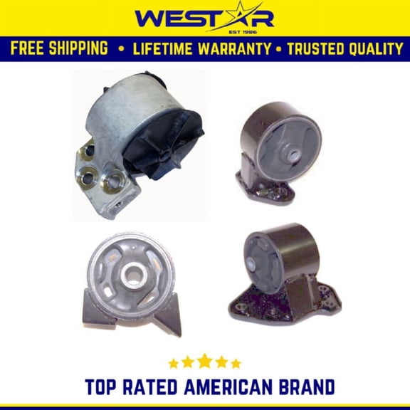 Engine Motor & Trans Mount 4PCS Set Compatible for 2003-2005 Hyundai Accent 1.6L Auto Trans Replaces 8940 9296 9253 9254