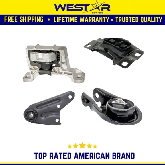 Engine Motor & Trans Mount 4PCS Set Compatible for 2006-2010 Mazda 5 2.3L Replaces 10166 9222 9196 9632