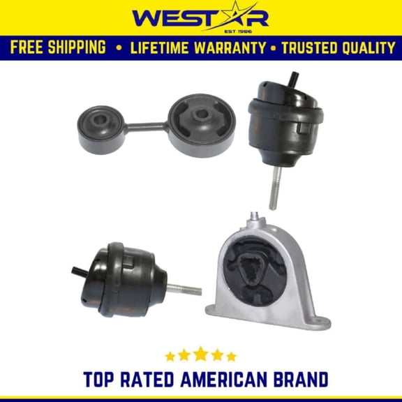 Engine Motor & Trans Mount 4PCS Set Compatible for 2007 - 2008 Chrysler Pacifica 3.8L Replaces 3147 3147 3095 3181