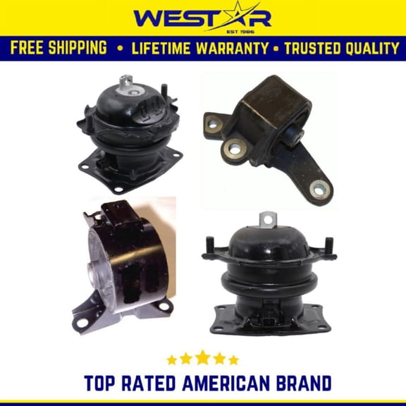 Engine Motor & Trans Mount 4PCS Set Compatible for 2009-2015 Honda Pilot 3.5L FWD Automatic Replaces 9844 9845 9415 9512