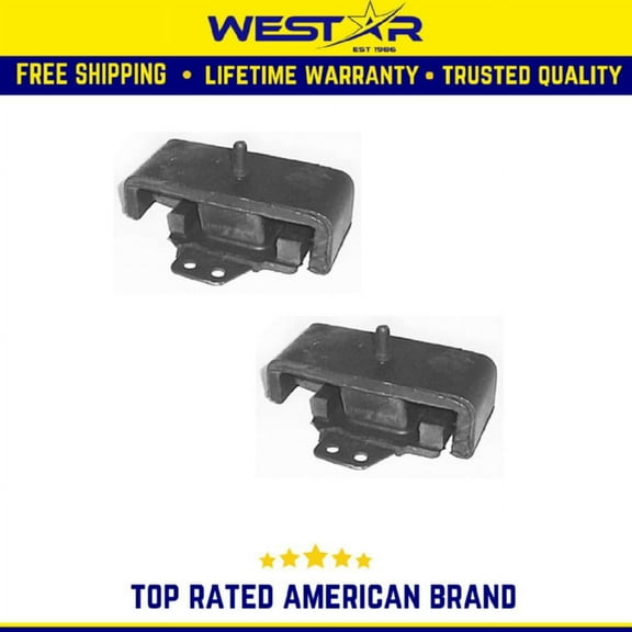 Engine Motor & Trans Mount Set 2PCS Compatible for 83-85 Nissan 720 2.2/ 2.4L Replaces 8143 8143