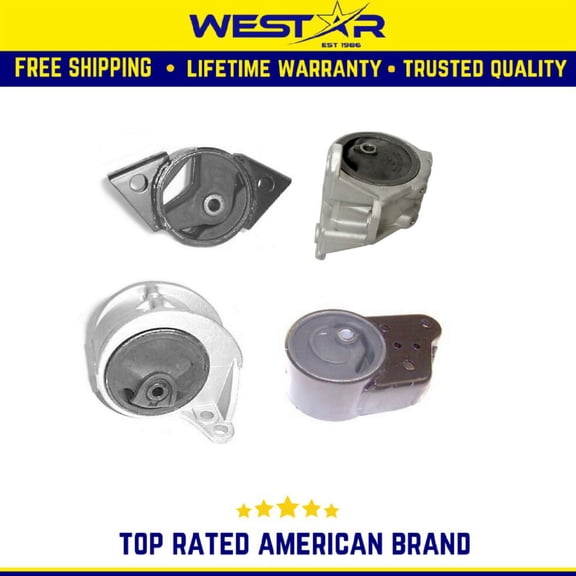 Engine Motor & Trans Mount Set 4PCS Compatible for 1991-1996 Infiniti G20 Compatible for Auto Trans Replaces 8681 8858 9288