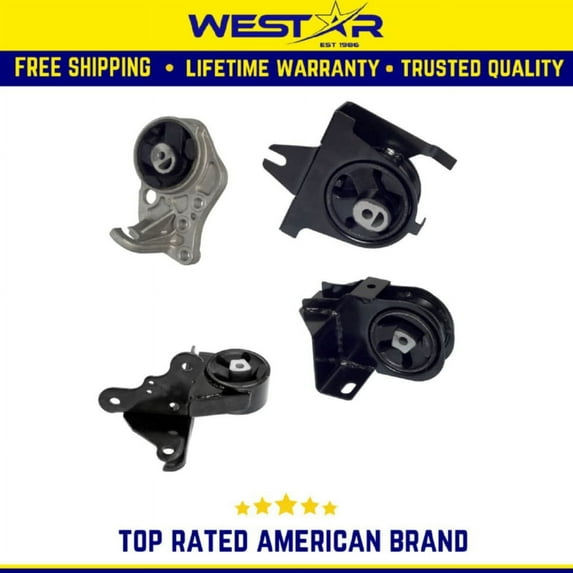Engine Motor & Trans Mount Set 4PCS Compatible for 2000-2000 Chrysler Voyager 3.0L / 3.3L Replaces 2984 3017 2959 2946