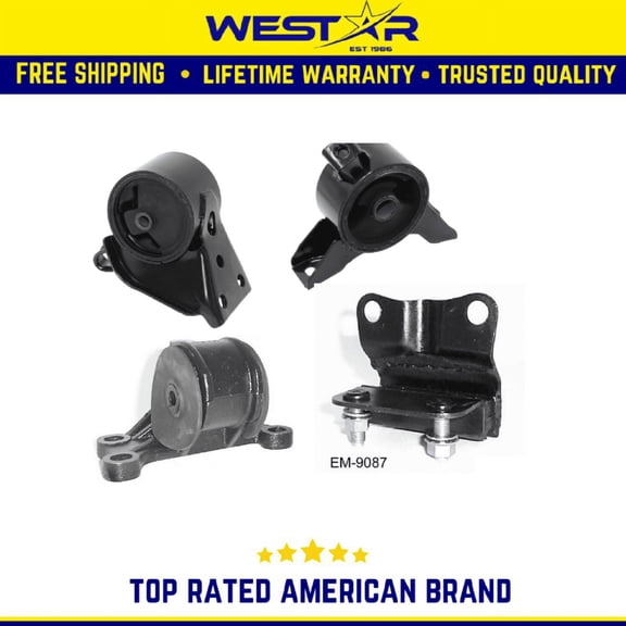 Engine Motor &Trans Mount Set 4PCS Compatible for 2001-2002 Mazda 626 2.0L Compatible for Auto Replaces 9469 8075 8691 9087
