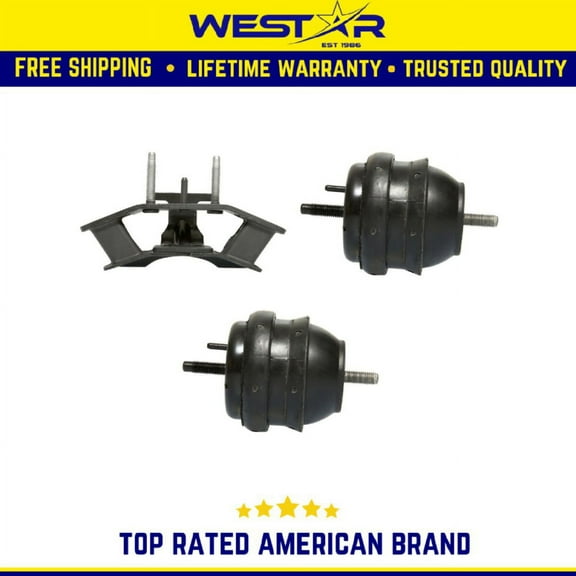 Engine Motor & Trans. Mount Set Compatible for 2003 - 2004 Cadillac CTS 3.2L 3PCS Replaces 3162 3149 3149