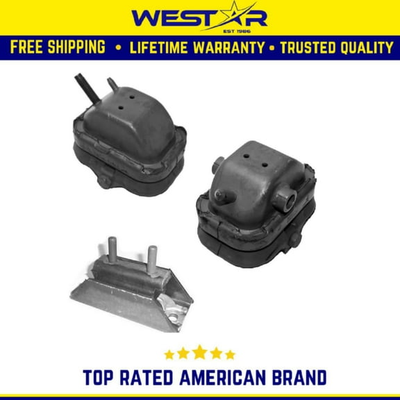 Engine Motor & Trans. Mount Set Compatible for 2004 Compatible ford F150 4.6L/ 5.4L RWD Replaces 2884