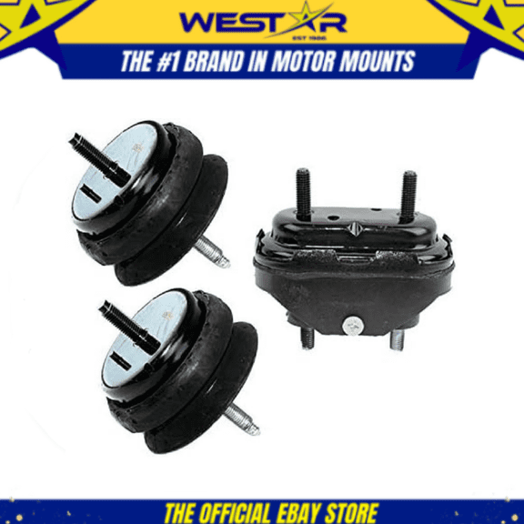 Engine Motor & Trans Mount Set for 1997-2004 Chevrolet Corvette 5.7L 3PCS