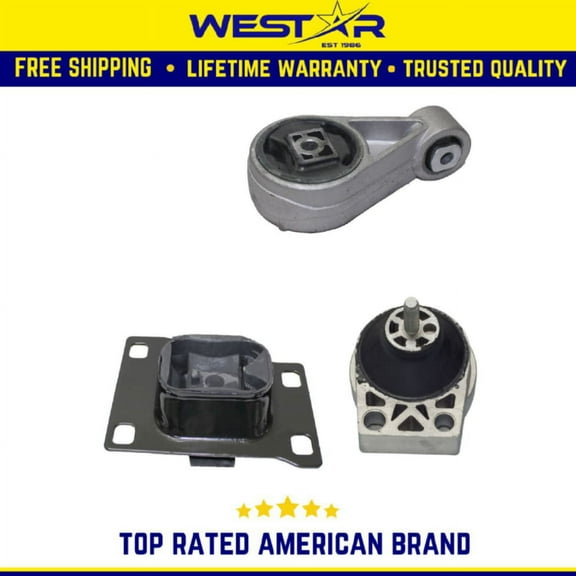 Engine Motor & Trans Mount set | 2000-2003 Compatible ford Focus 2.0L DOHC | Replaces 2939 2986 3003