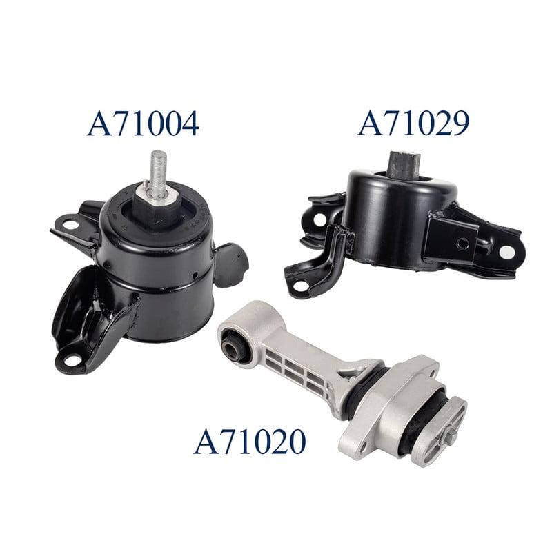 Engine Motor and Transmission Mount Set of 3 for 2011-2017 Hyundai Accent Elantra Elantra Coupe Veloster l4 1.6L 1.8L 2.0L Replacement for A71004(A71047),A71029,A71020