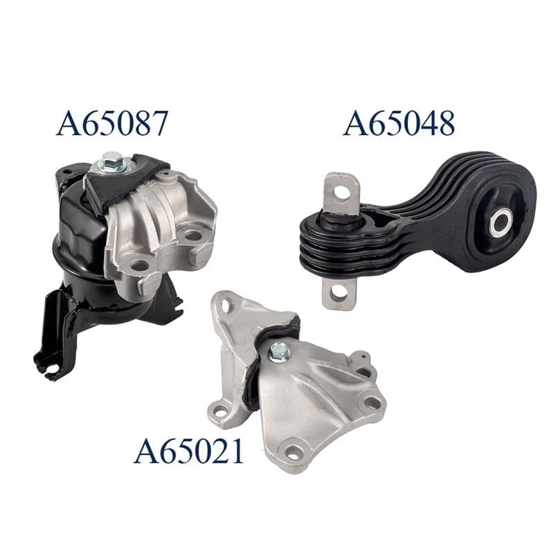 Engine Motor and Transmission Mount Set of 3 for 2012-2013 Honda Civic l4 1.8L Replacement for A65048 A65021 A65087