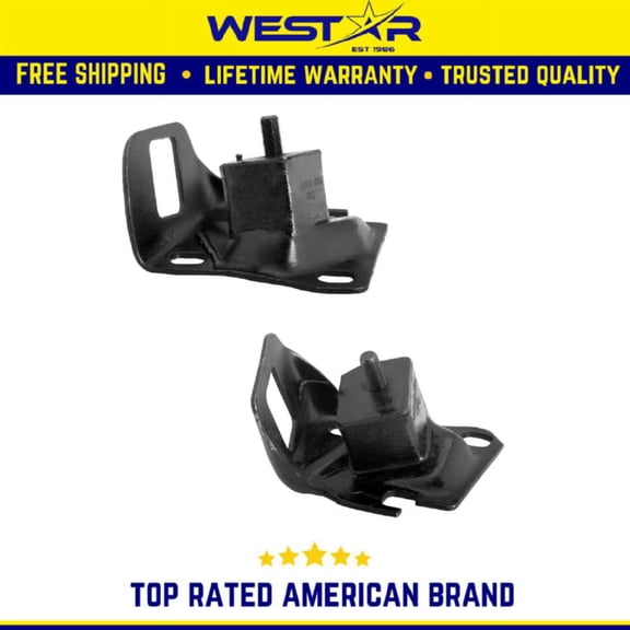 Engine Mount 2Pcs L/R Compatible for CHEVROLET L4 Cyl 2.0 OLDSMOBILE PONTIAC P Cyl 2.3 1977-76 Replaces 2356 2357