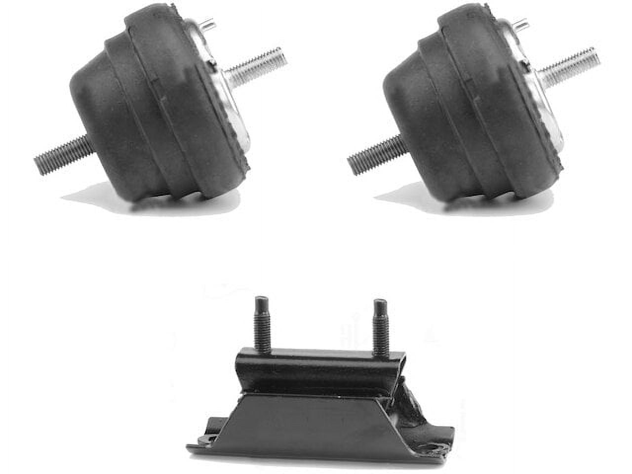 Engine Mount Kit - 3-Piece - Compatible with 1988 - 1997 Ford Ranger 2.3L 4-Cylinder 4WD, 2WD (Fits 1988 2.0L and 2.3L 4-Cylinder) 1989 1990 1991 1992 1993 1994 1995 1996