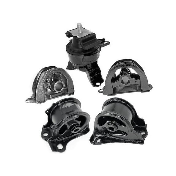Engine Mount and Manual Transmission Mount Kit - 5 Piece - Compatible with 1999 - 2000 Honda Civic