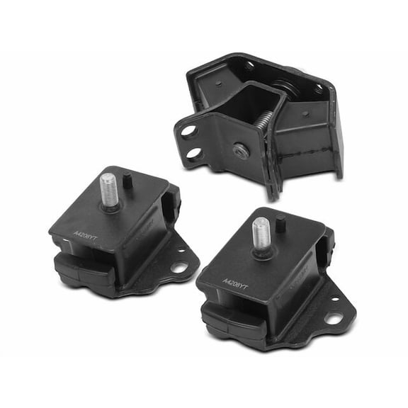Engine Mount and Transmission Mount Kit 3 - Compatible with 1996 - 2000 Toyota 4Runner Base RWD 2.7L 4-Cylinder - Autopart Premium