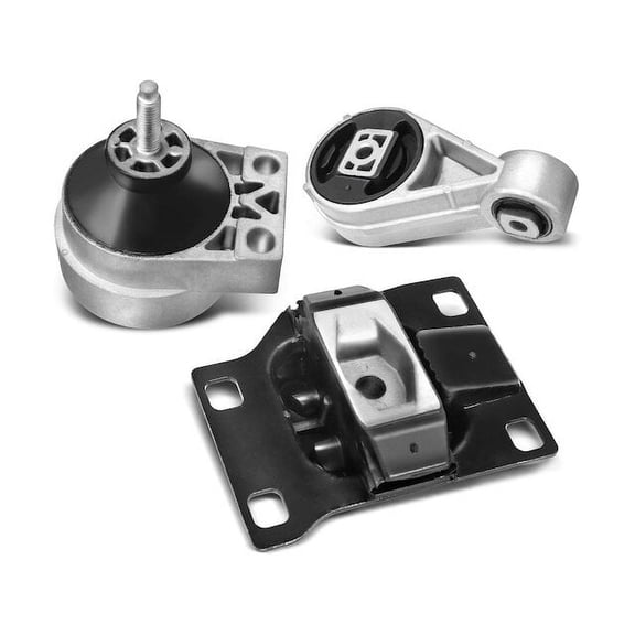 Engine Mount and Transmission Mount Kit 3 - Compatible with 2000 - 2003 Ford Focus 2.0L 4-Cylinder - Autopart Premium