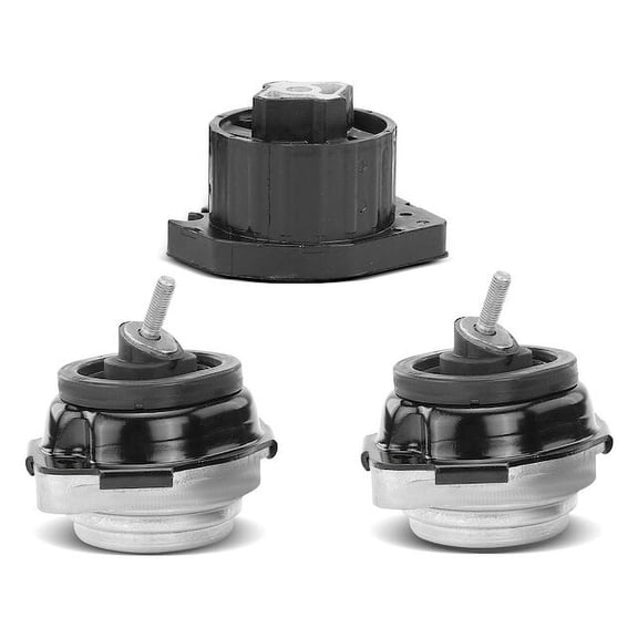 Engine Mount and Transmission Mount Kit 3 - Compatible with 2004 - 2006 BMW X5 - Autopart Premium