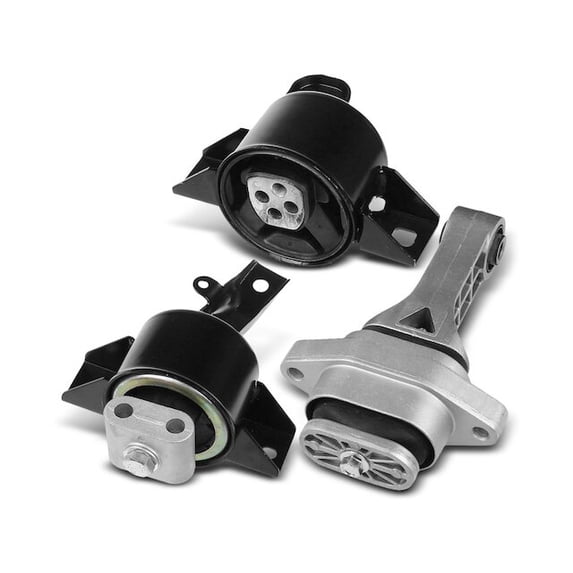 Engine Mount and Transmission Mount Kit 3 - Compatible with 2004 - 2011 Chevrolet Aveo 1.6L 4-Cylinder - Autopart Premium