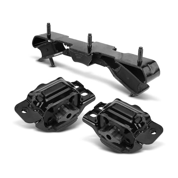 Engine Mount and Transmission Mount Kit 3 - Compatible with 2005 - 2007 Dodge Ram 3500 5.9L 6-Cylinder 2006