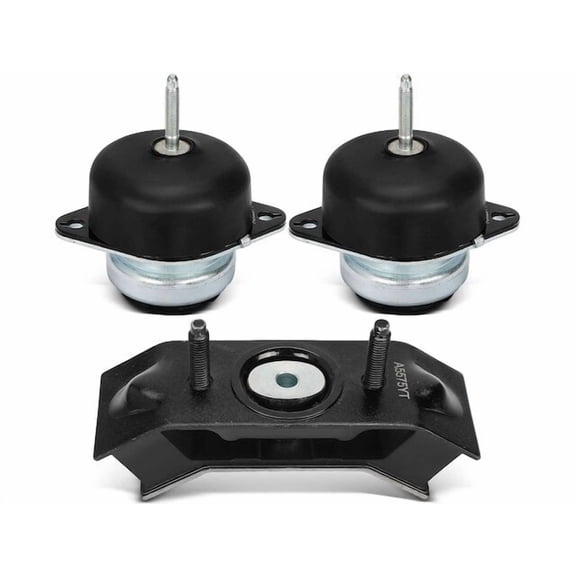 Engine Mount and Transmission Mount Kit 3 - Compatible with 2005 - 2010 Ford Mustang - Autopart Premium