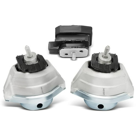 Engine Mount and Transmission Mount Kit 3 - Compatible with 2006 - 2010 BMW 650i Base 4.8L V8 - Autopart Premium