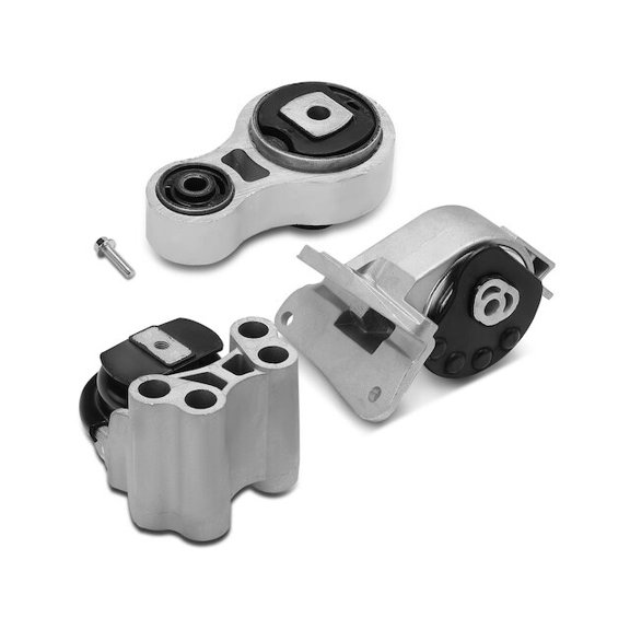 Engine Mount and Transmission Mount Kit 3 - Compatible with 2007 - 2012 Lincoln MKZ Base 3.5L V6 - Autopart Premium