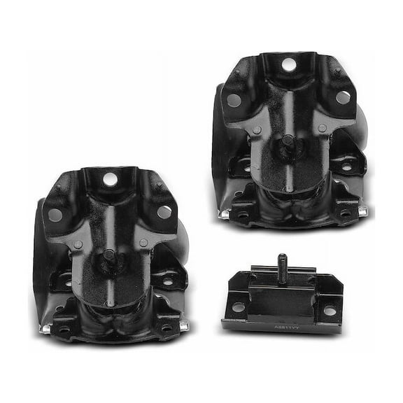 Engine Mount and Transmission Mount Kit 3 - Compatible with 2007 - 2013 Chevrolet Silverado 1500 4.8L V8 Naturally Aspirated - Autopart Premium