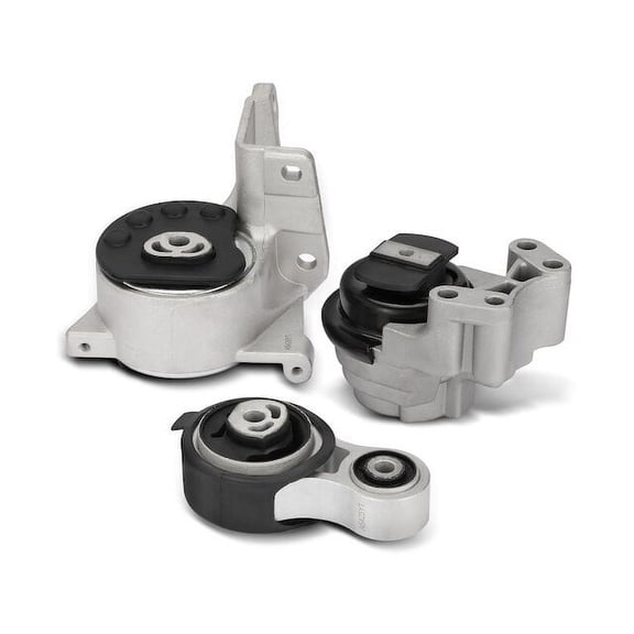 Engine Mount and Transmission Mount Kit 3 - Compatible with 2009 - 2012 Ford Flex 3.5L V6 Naturally Aspirated - Autopart Premium