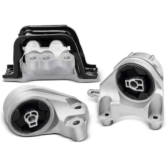 Engine Mount and Transmission Mount Kit 3 - Compatible with 2012 - 2015 Chevrolet Captiva Sport 2.4L 4-Cylinder Naturally Aspirated - Autopart Premium