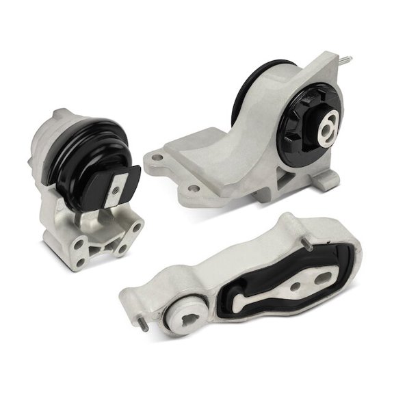 Engine Mount and Transmission Mount Kit 3 - Compatible with 2013 - 2019 Ford Taurus 3.5L V6 Naturally Aspirated - Autopart Premium