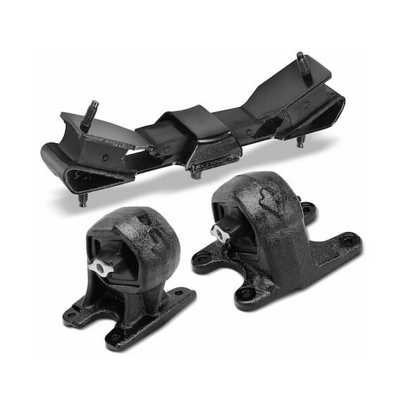 Engine Mount and Transmission Mount Kit 3 - Compatible with 2014 - 2018 Ram 3500 2015 2016 2017