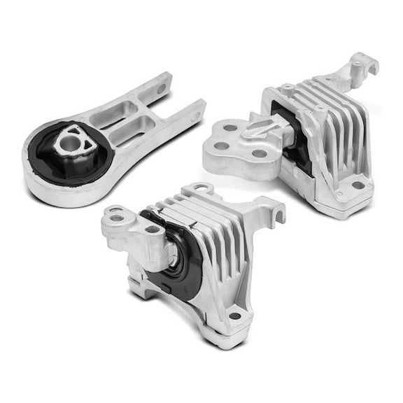 Engine Mount and Transmission Mount Kit 3 - Compatible with 2015 - 2017 Chrysler 200 3.6L V6 - Autopart Premium