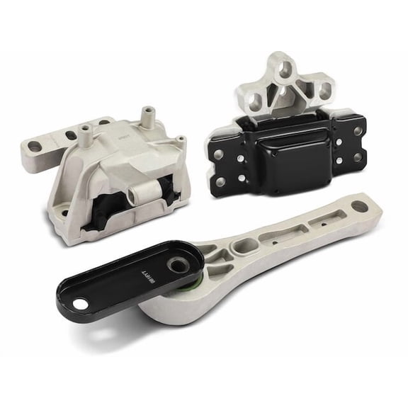Engine Mount and Transmission Mount Kit 3 - Compatible with 2015 - 2018 Audi Q3 2.0L 4-Cylinder - Autopart Premium
