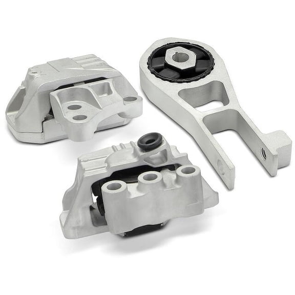 Engine Mount and Transmission Mount Kit 3 - Compatible with 2016 - 2018 Fiat 500X 2.4L 4-Cylinder 2017