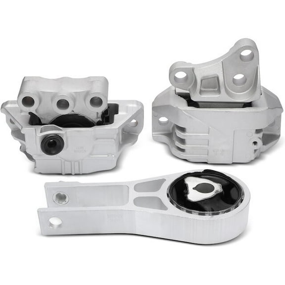 Engine Mount and Transmission Mount Kit 3 - Compatible with 2017 - 2021 Jeep Compass 2.4L 4-Cylinder - Autopart Premium