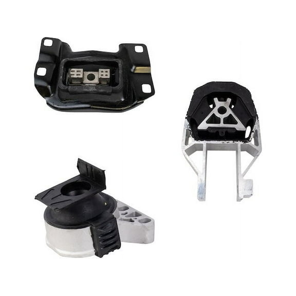 Engine Mount and Transmission Mount Kit 3 Piece - Compatible with 2013 - 2018 Ford Focus 2.0L 4-Cylinder 2014 2015 2016 2017