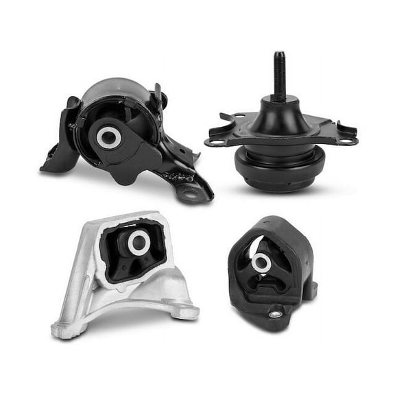 Engine Mount and Transmission Mount Kit 4 - Compatible with 2003 - 2010 Honda Element 2.4L 4-Cylinder - Autopart Premium