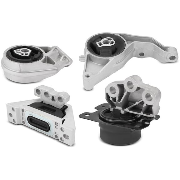 Engine Mount and Transmission Mount Kit 4 - Compatible with 2006 - 2011 Chevy HHR 2007 2008 2009 2010