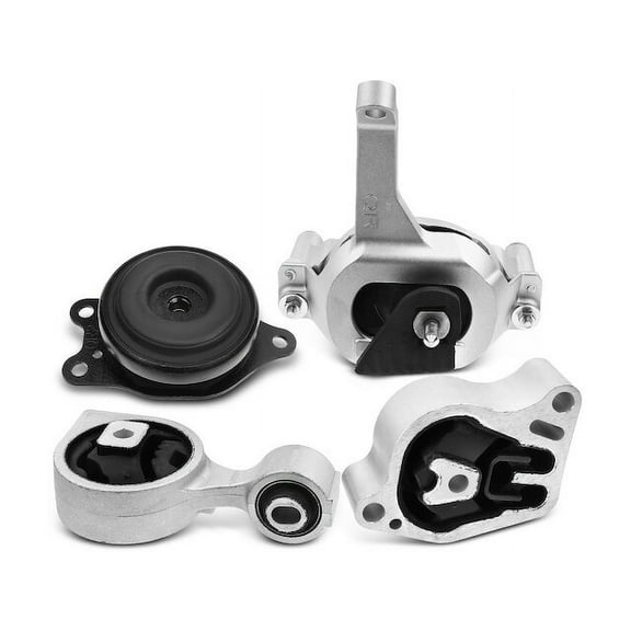 Engine Mount and Transmission Mount Kit 4 - Compatible with 2007 - 2012 Nissan Altima 2.5L 4-Cylinder 2008 2009 2010 2011