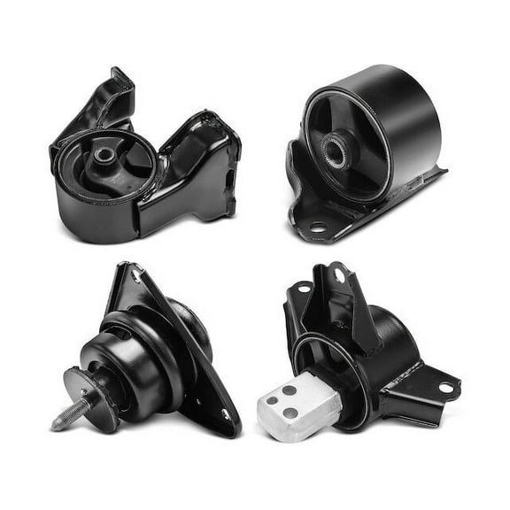 Engine Mount and Transmission Mount Kit 4 - Compatible with 2010 - 2013 Kia Forte 2.0L 4-Cylinder - Autopart Premium