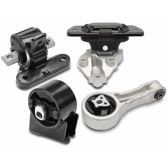 Engine Mount and Transmission Mount Kit 4 - Compatible with 2011 - 2014 Chrysler 200 - Autopart Premium