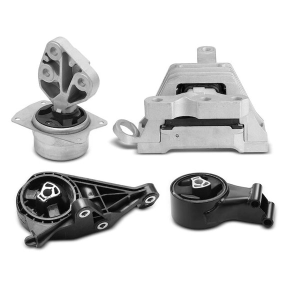 Engine Mount and Transmission Mount Kit 4 - Compatible with 2013 - 2015 Chevrolet Malibu 2.5L 4-Cylinder Naturally Aspirated - Autopart Premium